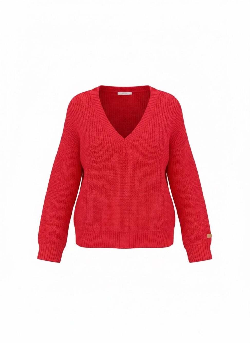 PINK Victoria's Secret Red V-Neck Chunky Shaker Stitch Knit Sweater
A88
